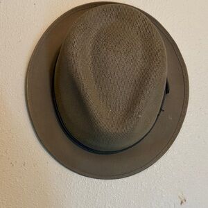 Stylish Olive Green Fedora Hat